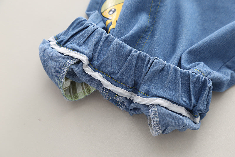 Boys Printed T-shirt with Shorts