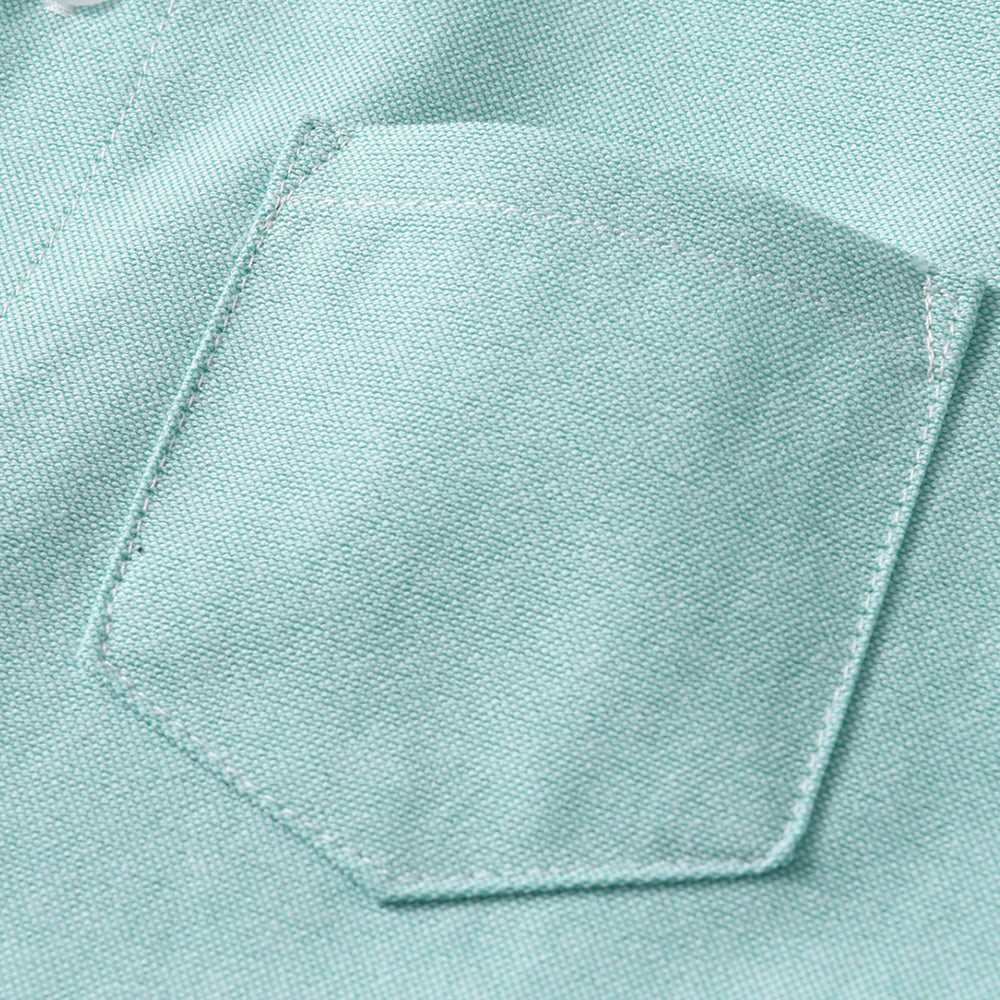 Unisex Kids Solid Band Collar Casual Shirt