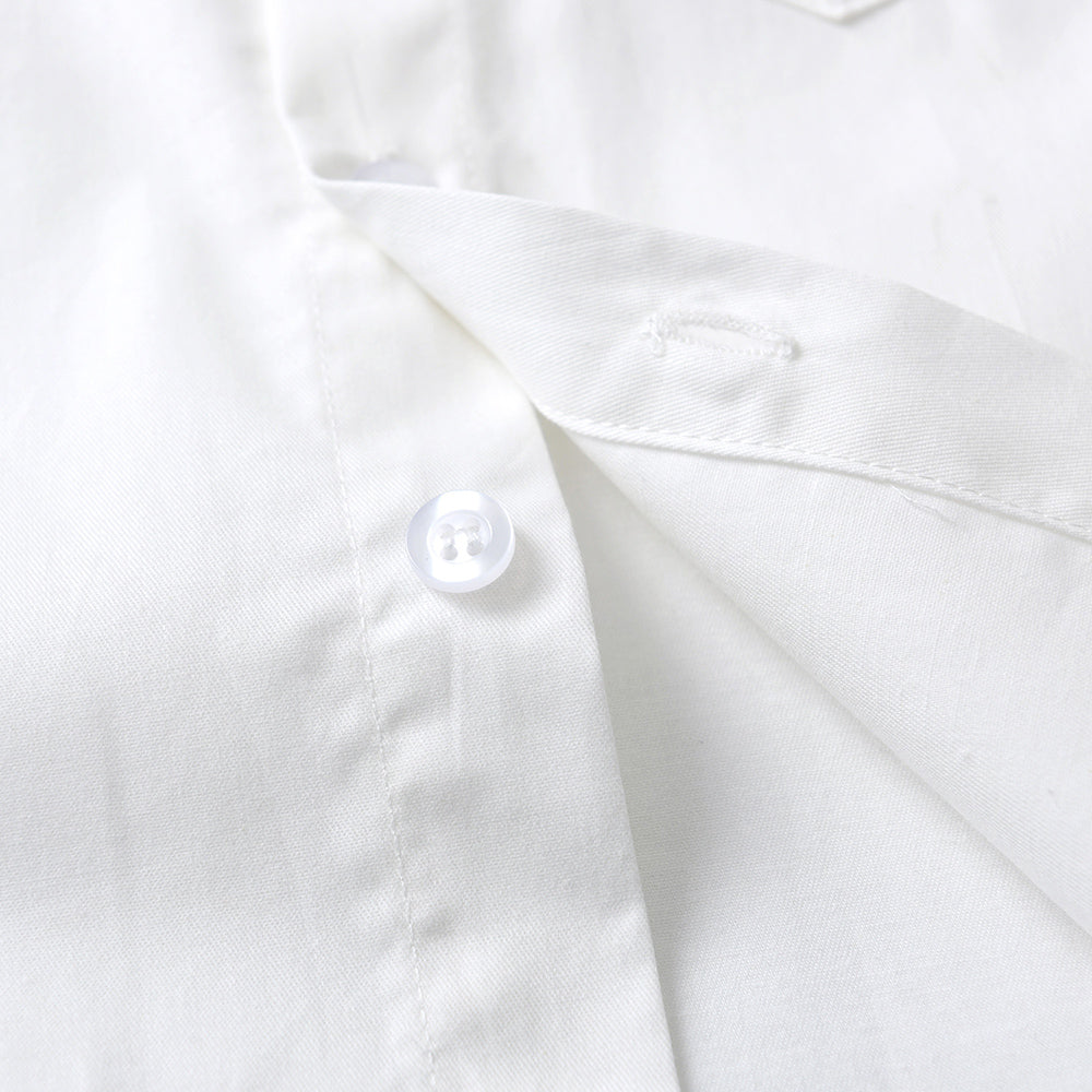 Unisex Kids Solid Spread Collar Casual Shirt