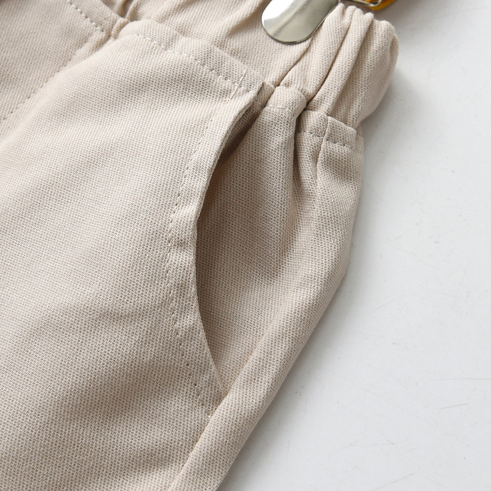 Boys Blue & Cream Printed Shirt with Shorts