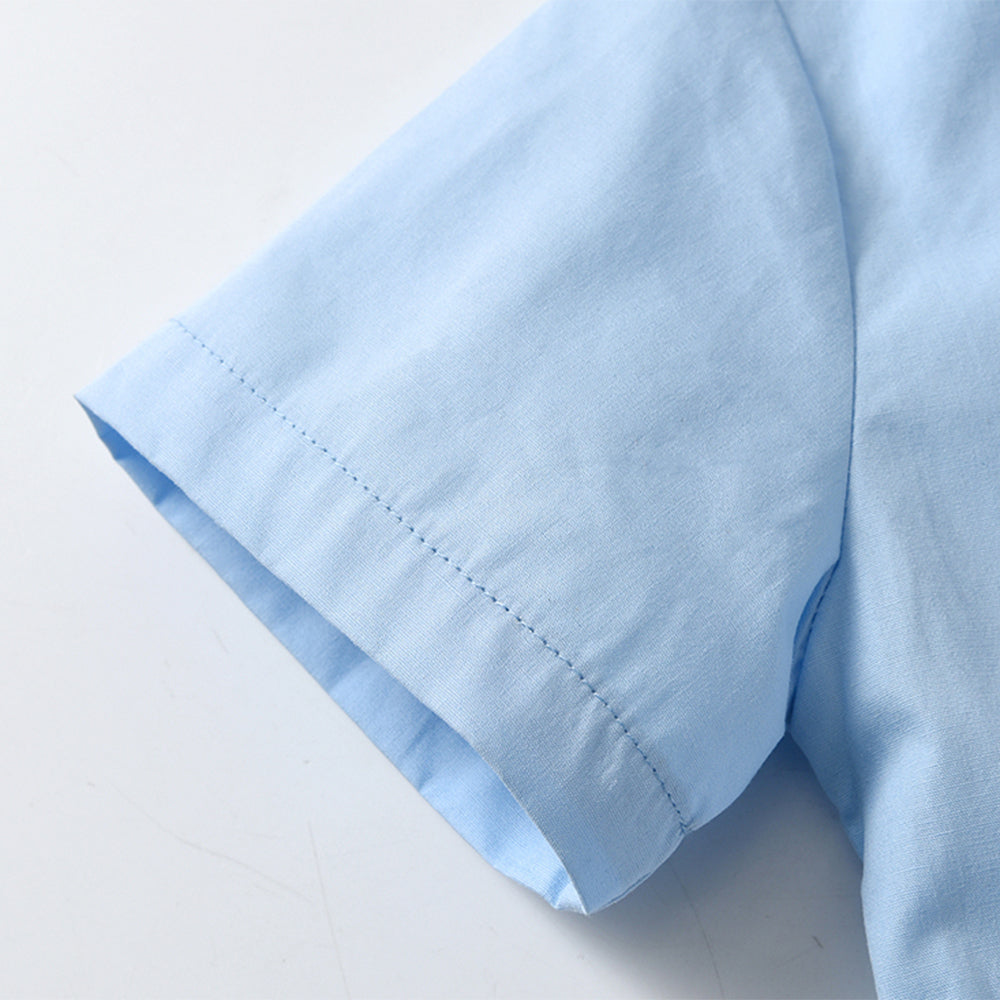Boys Blue & Green Shirt with Shorts