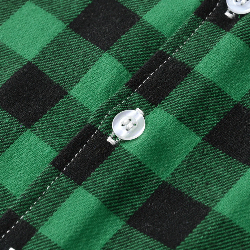 Kids Checked Pure Cotton Shirt With Short