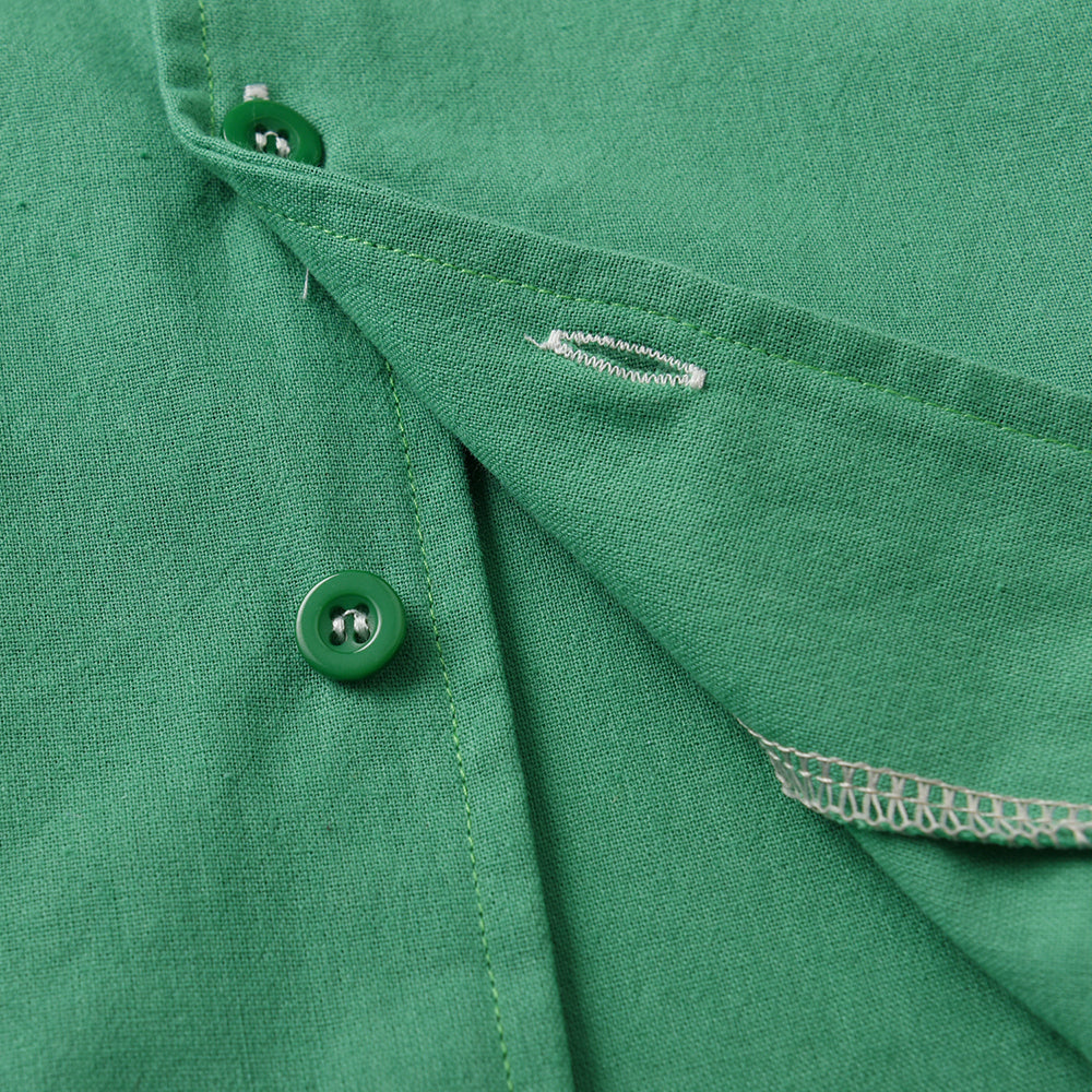 Kids Cuban Collar Pure Cotton Shirt with Shorts