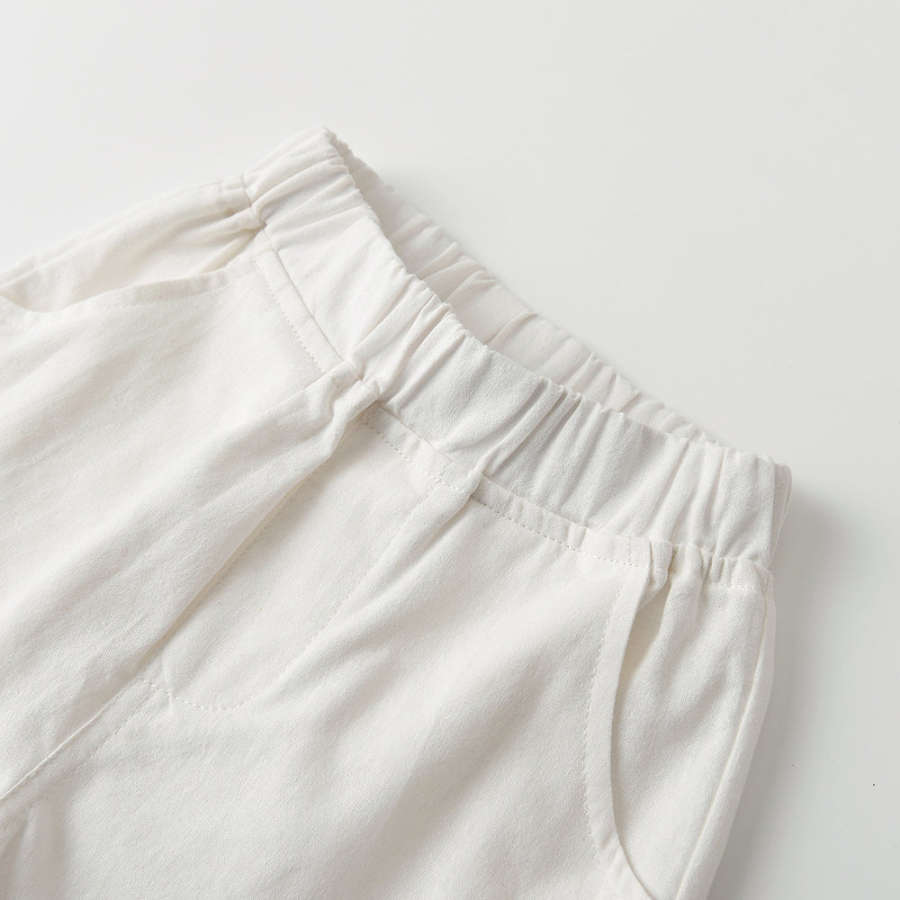 Kids Short Sleeves Pure Cotton Shirt With Shorts