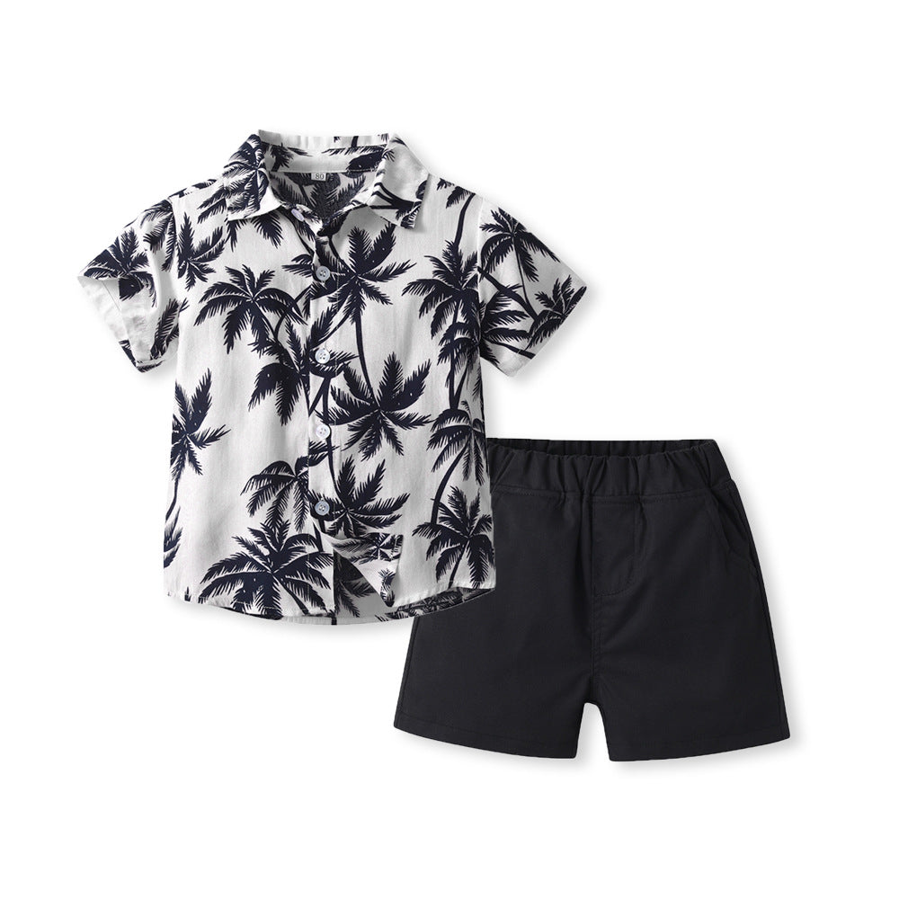 Infants Printed Pure Cotton Shirt With Shorts