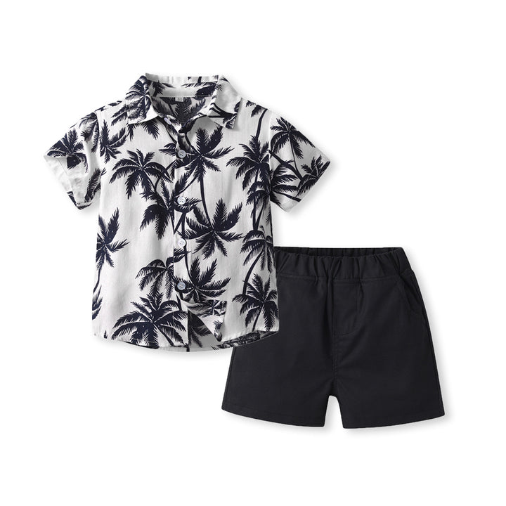 Infants Printed Pure Cotton Shirt With Shorts
