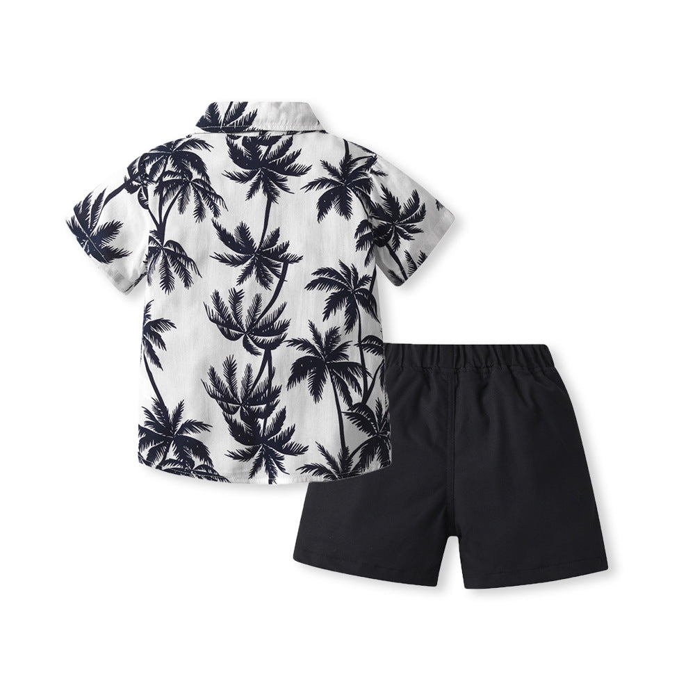 Infants Printed Pure Cotton Shirt With Shorts