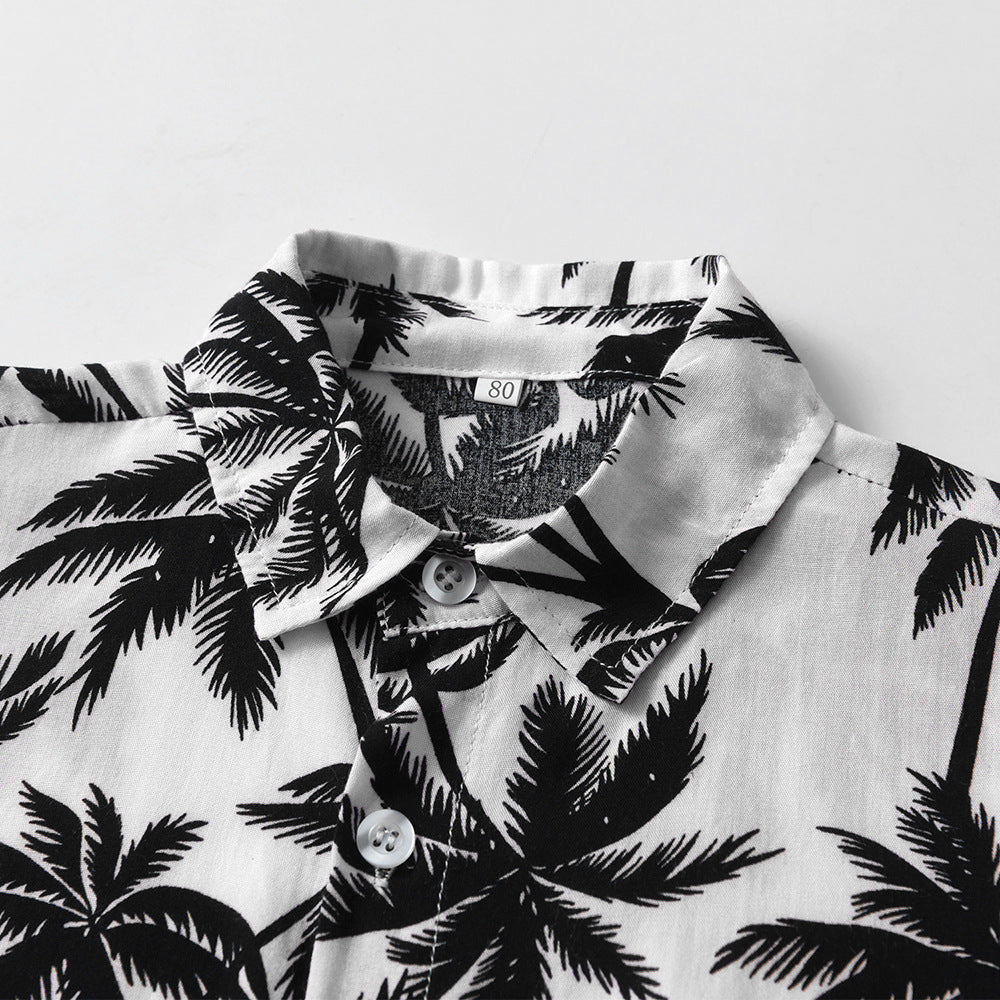 Infants Printed Pure Cotton Shirt With Shorts