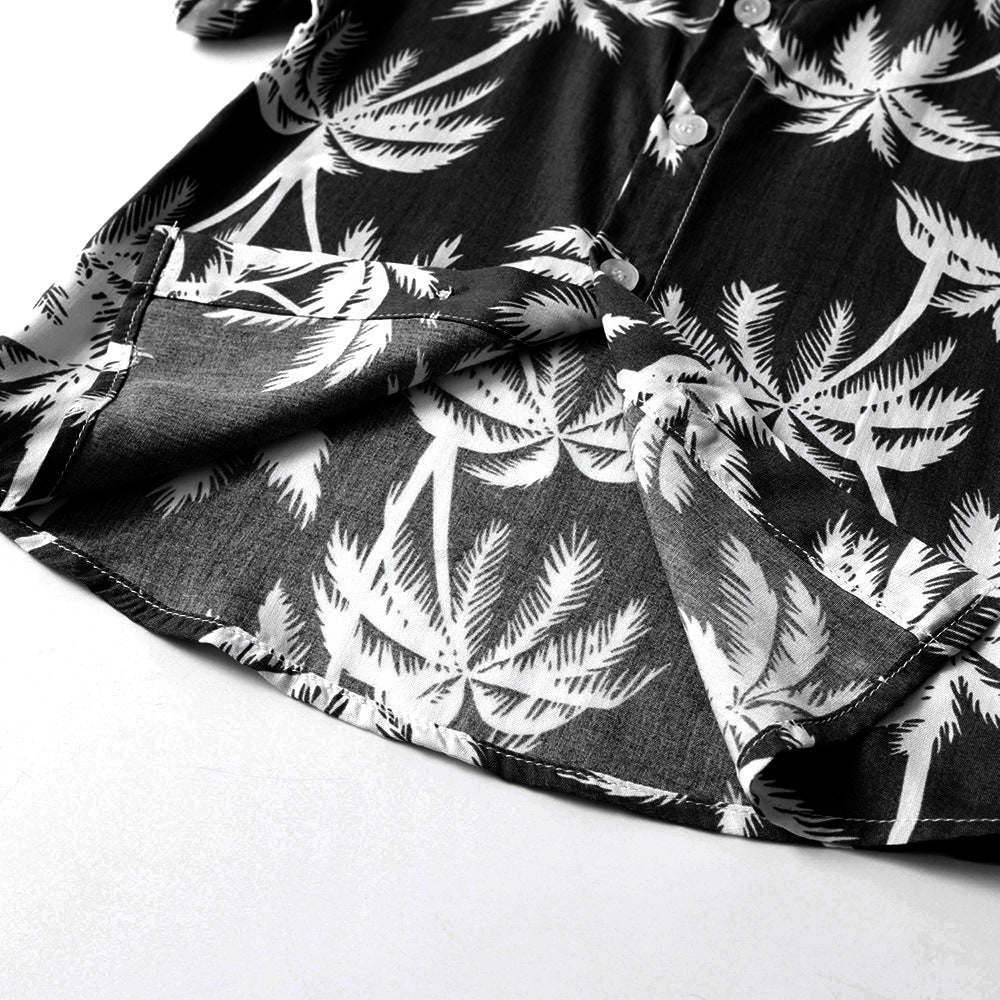 Boys Floral Printed Pure Cotton Shirt With Shorts