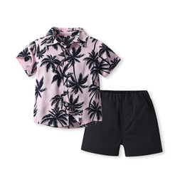 Boys Printed Shirt With Shorts
