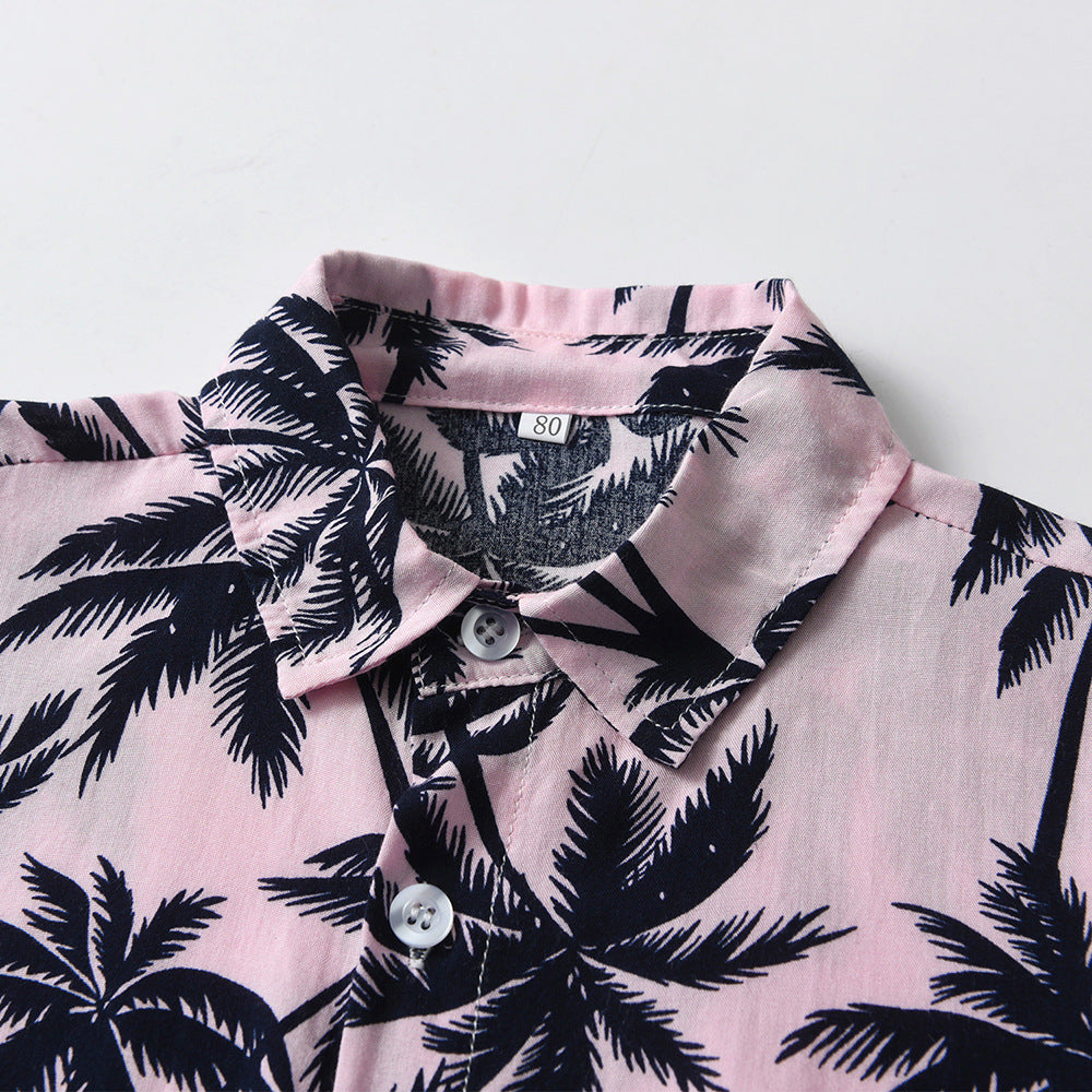 Boys Printed Shirt With Shorts