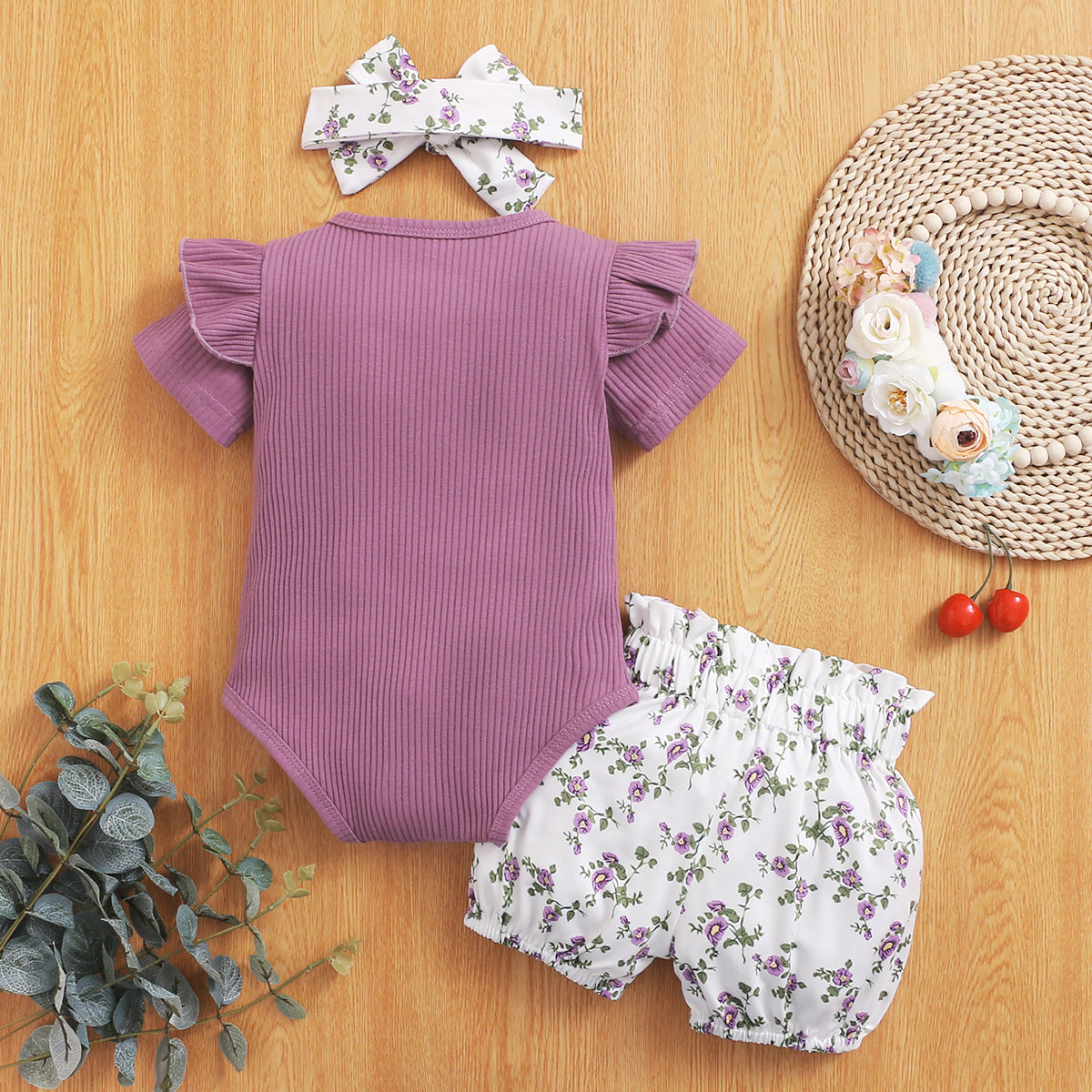 Girls Pure Cotton Top and Shorts