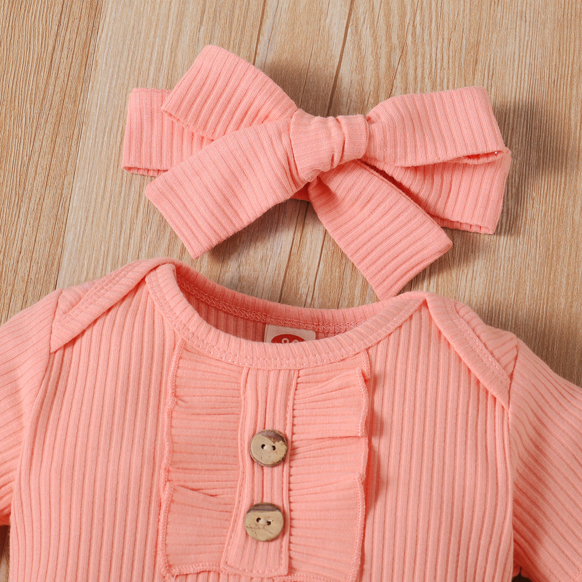 Girls Pink Pure Cotton Bodysuit Top with Pyjamas