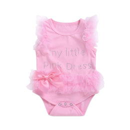 Infants Girls Pink Cotton Embellished Bodysuit