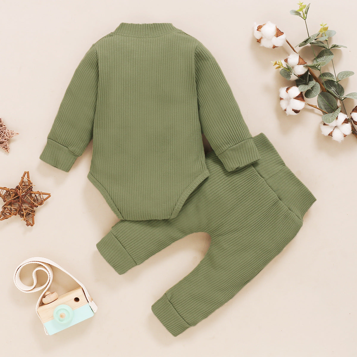Infant Boys Green Leotard with Pyjamas