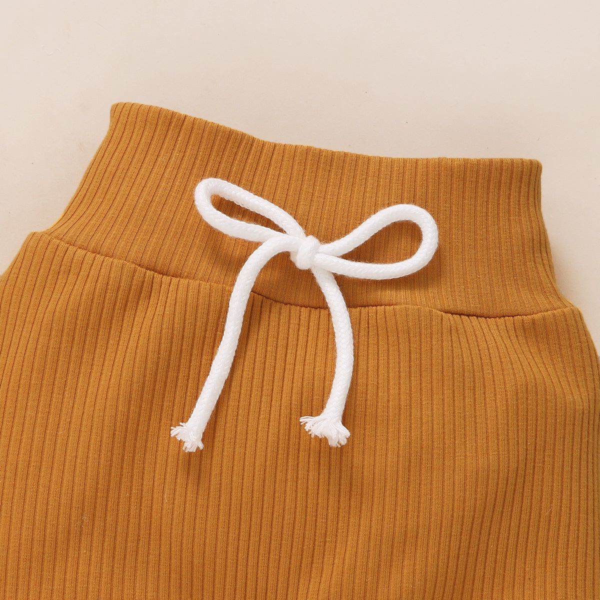 Brown Kids Stand Collar Top with Pyjamas