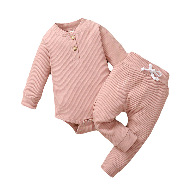 Infant Girls Pink Striped Leotard with Pyjamas