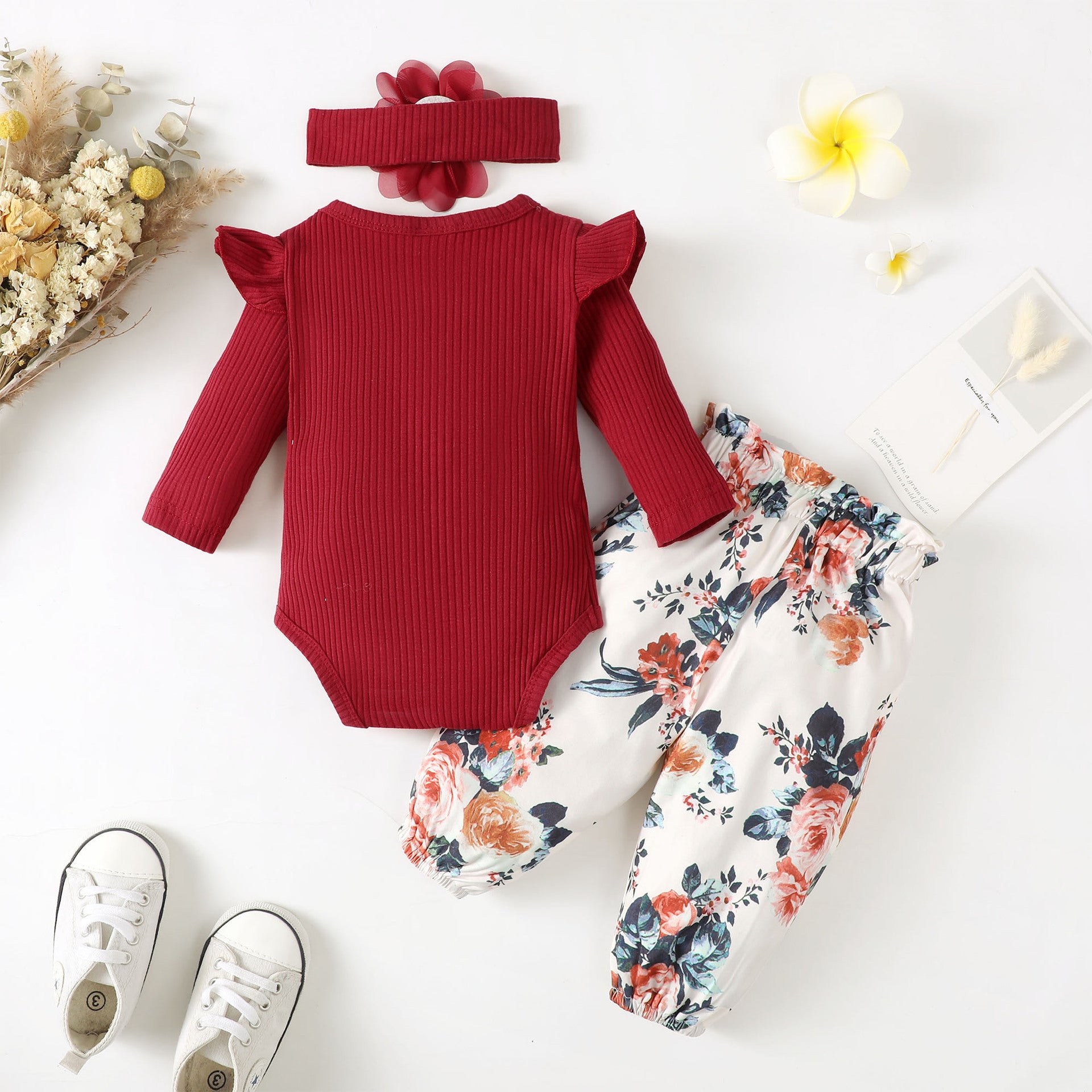 Girls Round Neck Long Sleeves Striped T-shirt with Pyjama
