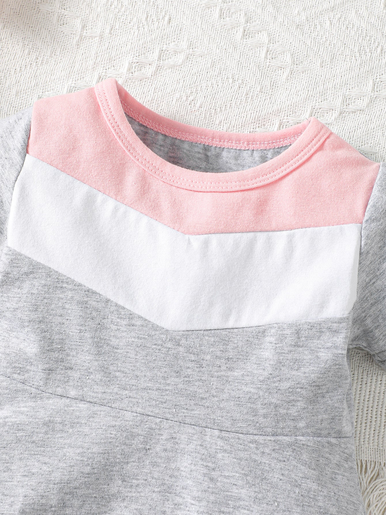 Girls Grey Round Neck Fit & Flare Dress