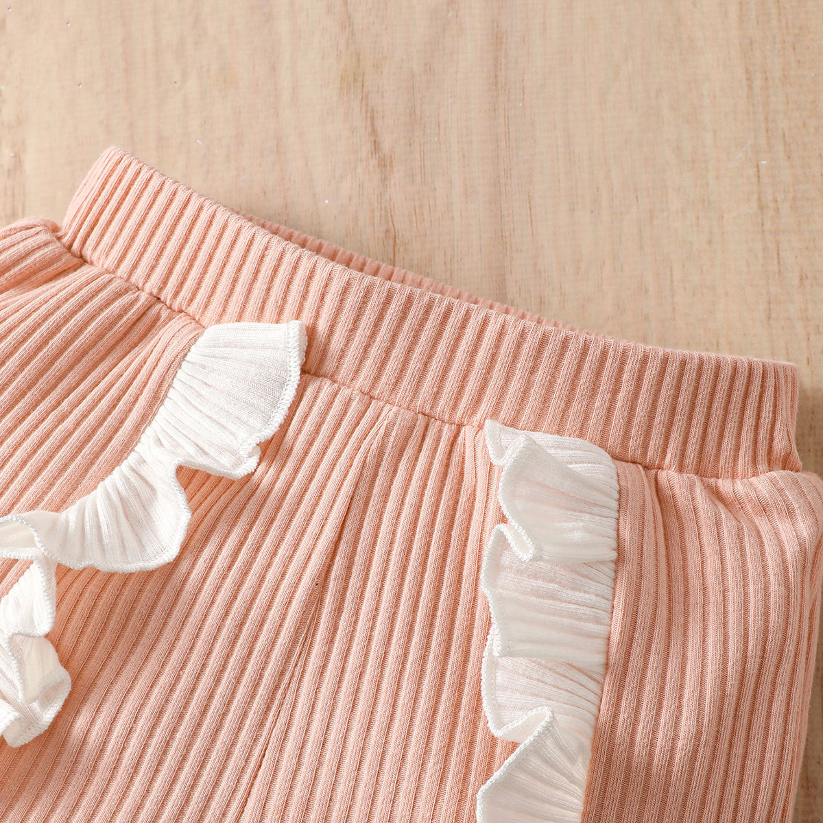 Infant Girls Pink & White Striped Leotard with Skirt