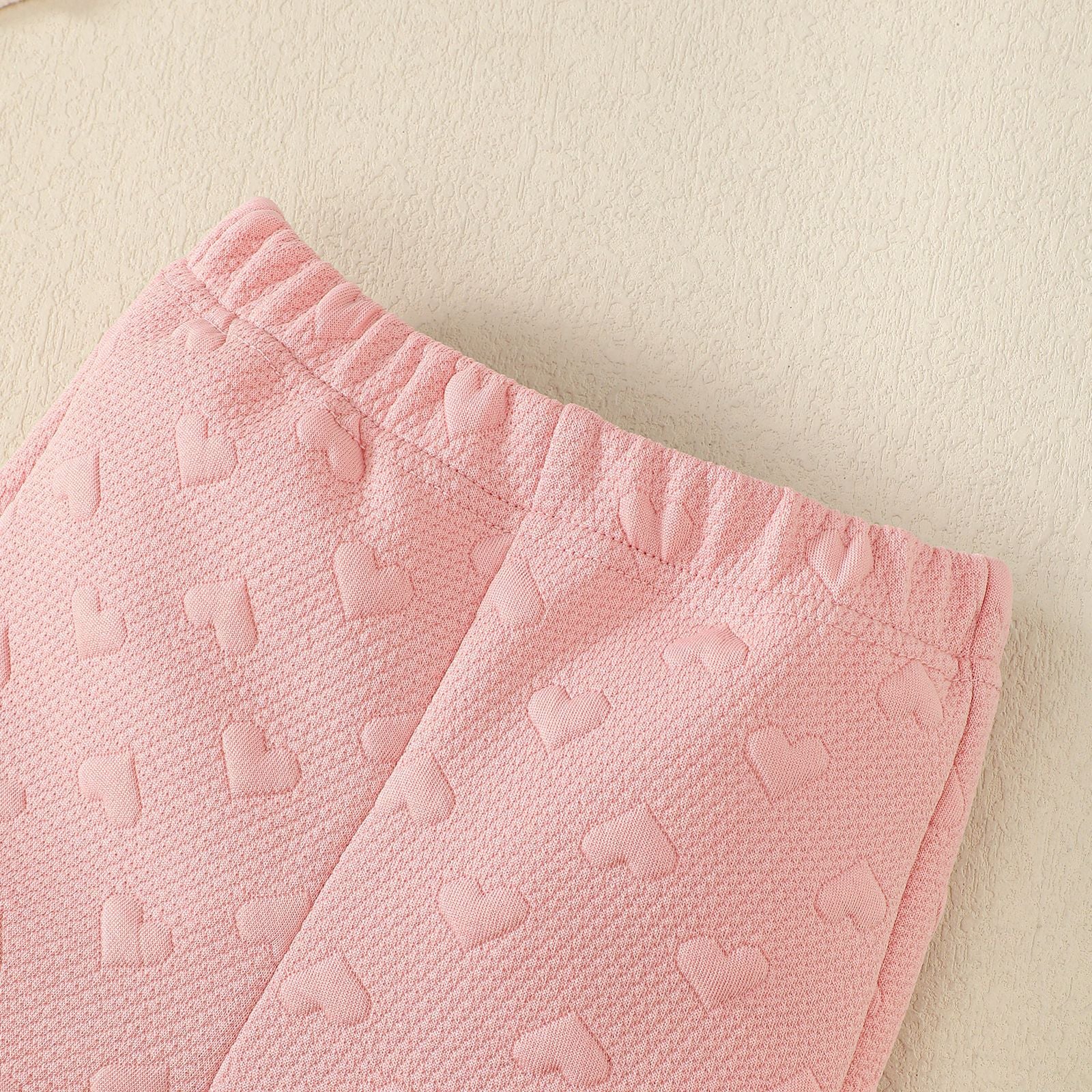 Infant Girls Pink Self Design Hooded Top with Pyjamas