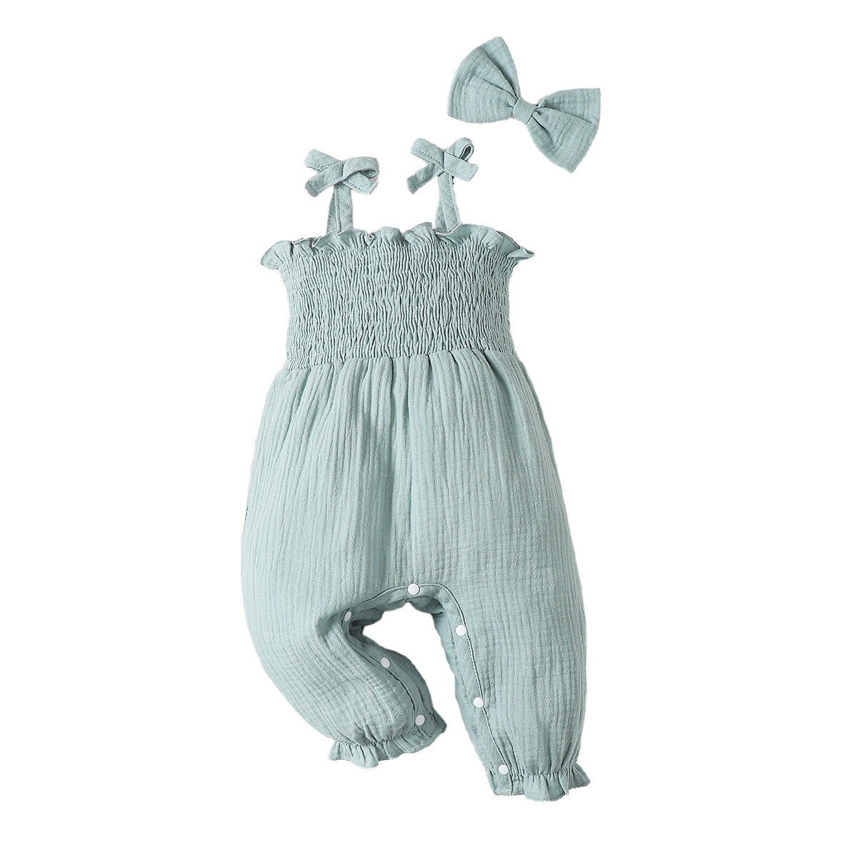 Infant Girls Shoulder Straps Rompers
