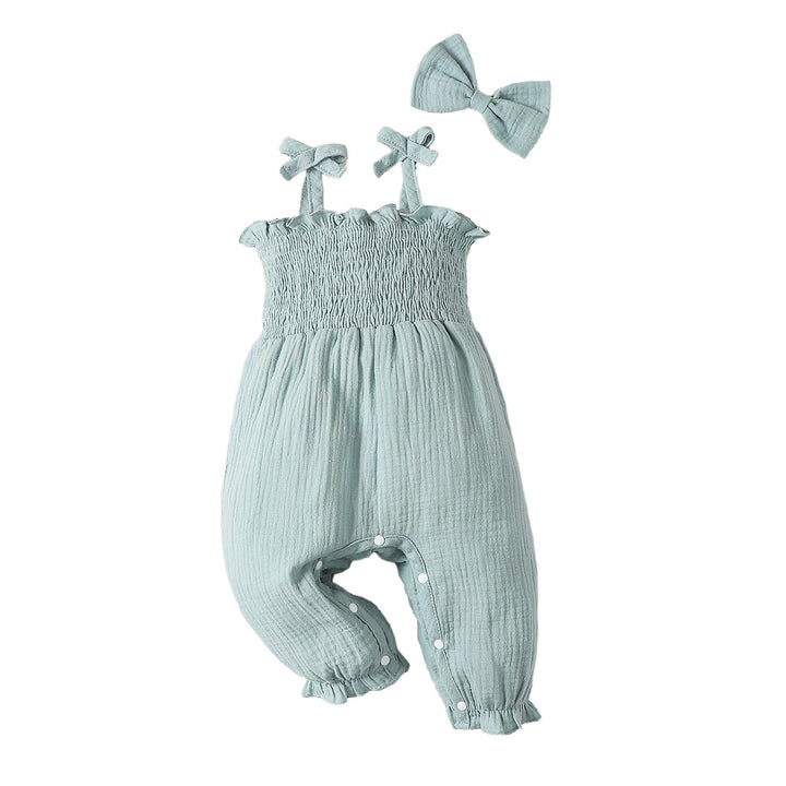 Infant Girls Shoulder Straps Rompers