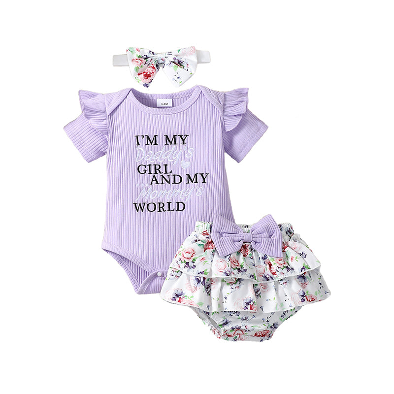 Girls Printed Pure Cotton Top with Shorts