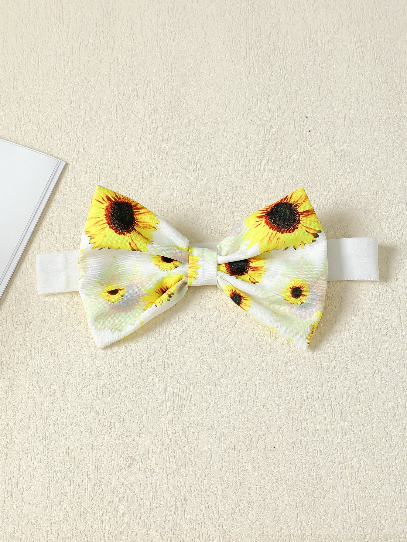 Girls Yellow & White Polka Dot Printed Bow Fit & Flare Dress