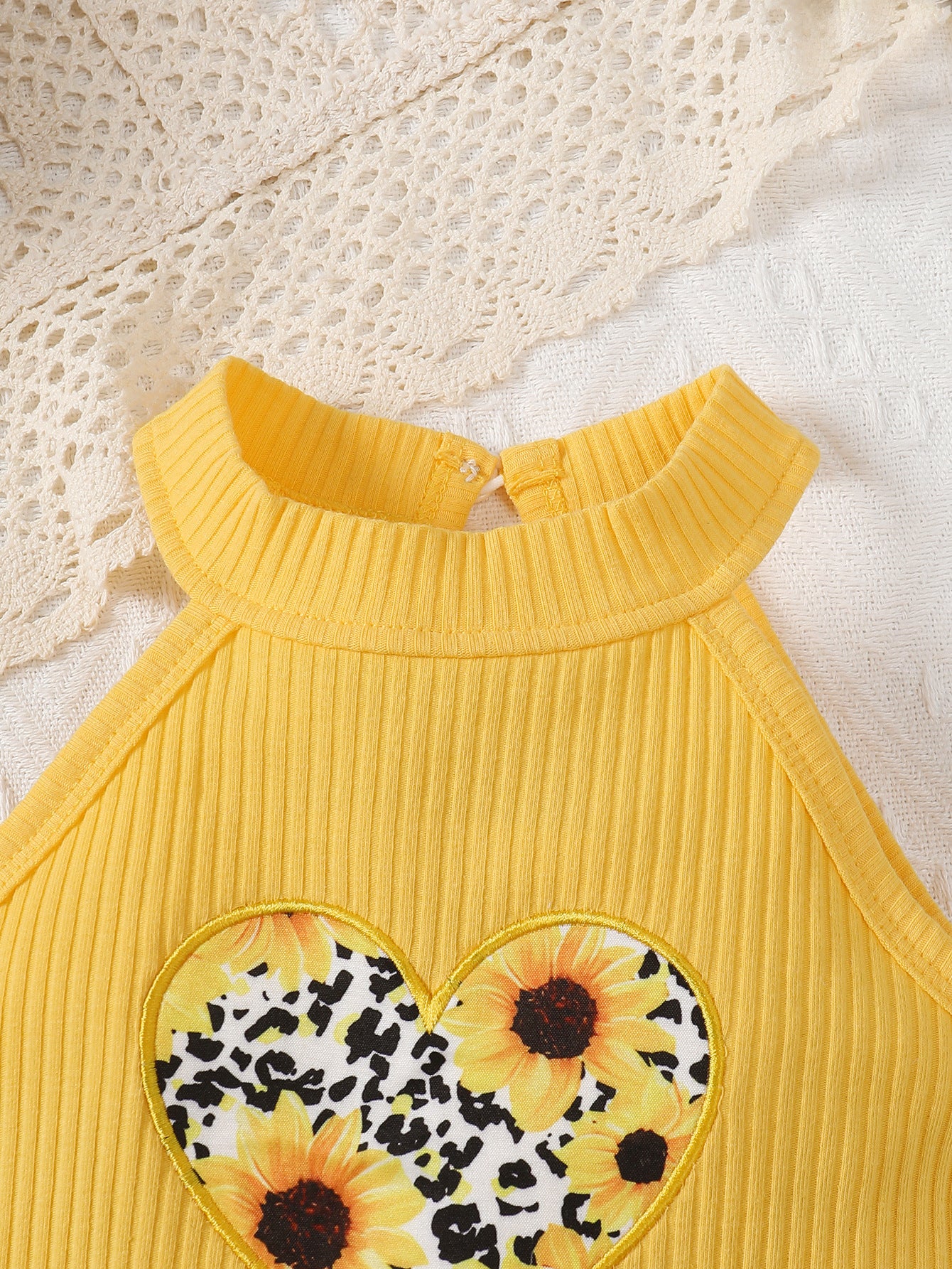 Girls Printed Top and Skirt Set
