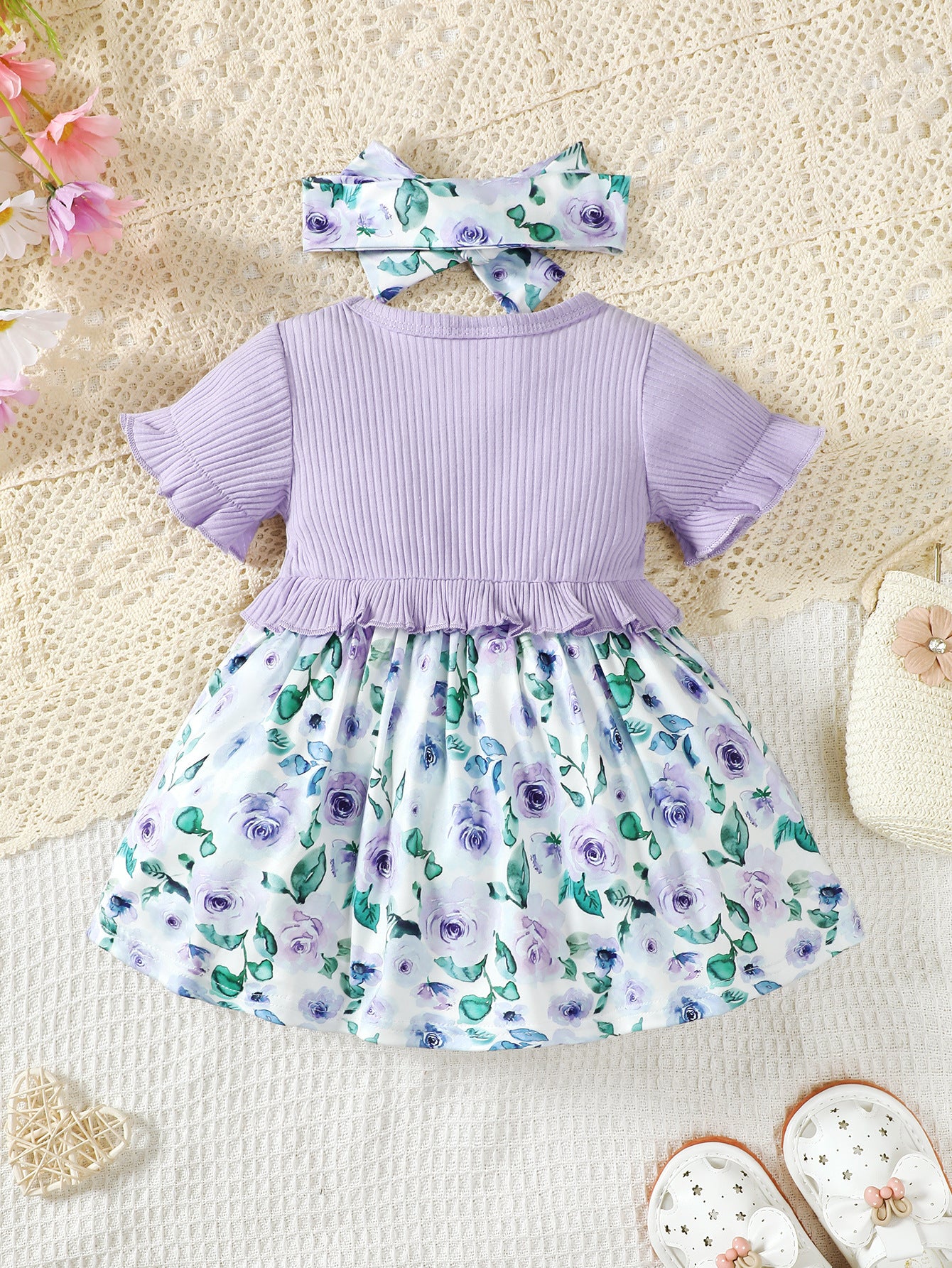 Floral Print Fit & Flare Dress