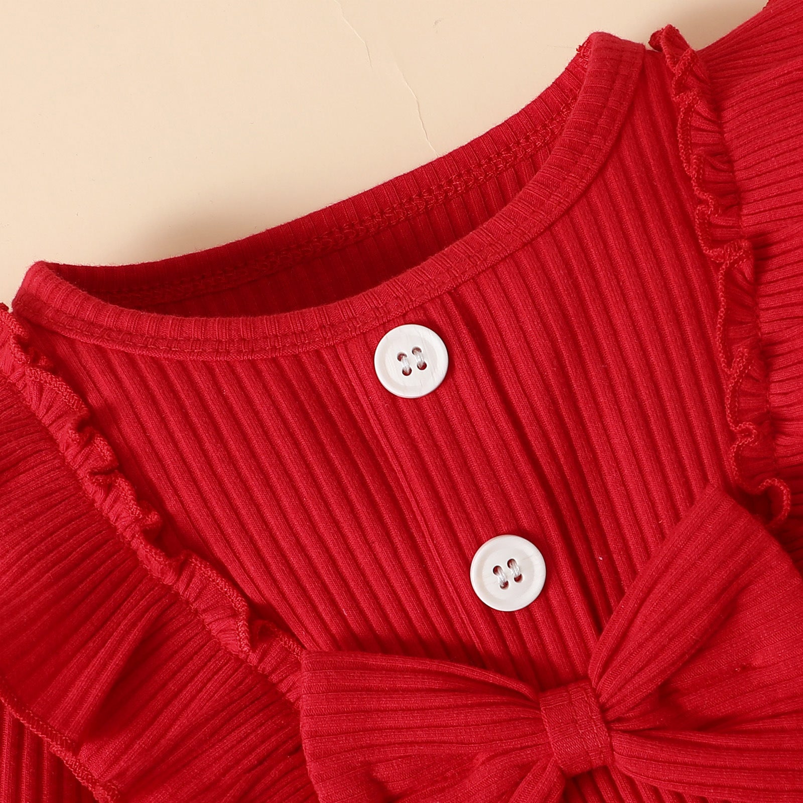 Girls Red & Black Pure Cotton Top With Trouser