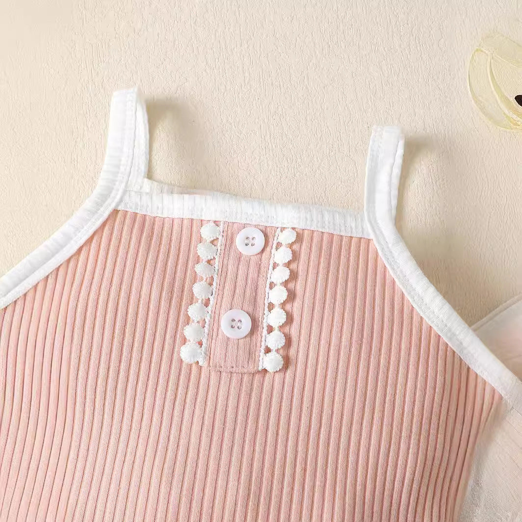 Girls Striped Top with Short