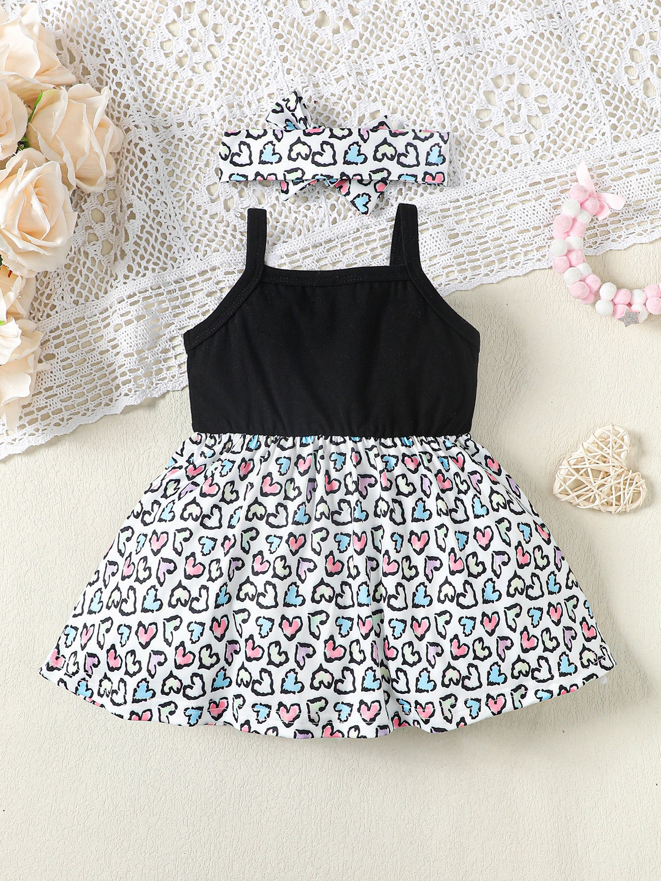 Printred Cotton Fit & Flare Dress