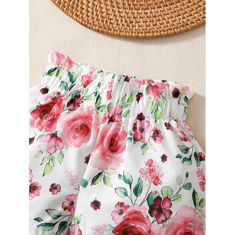 Girls Pure Cotton Top with Shorts