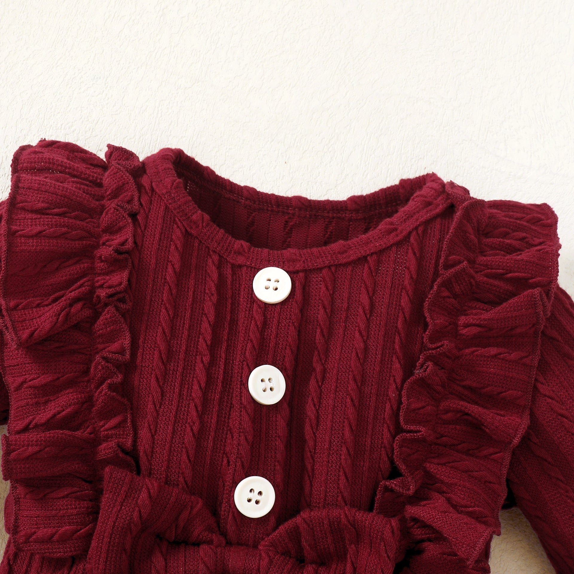 Infant Girls Maroon Leotard with Pyjamas