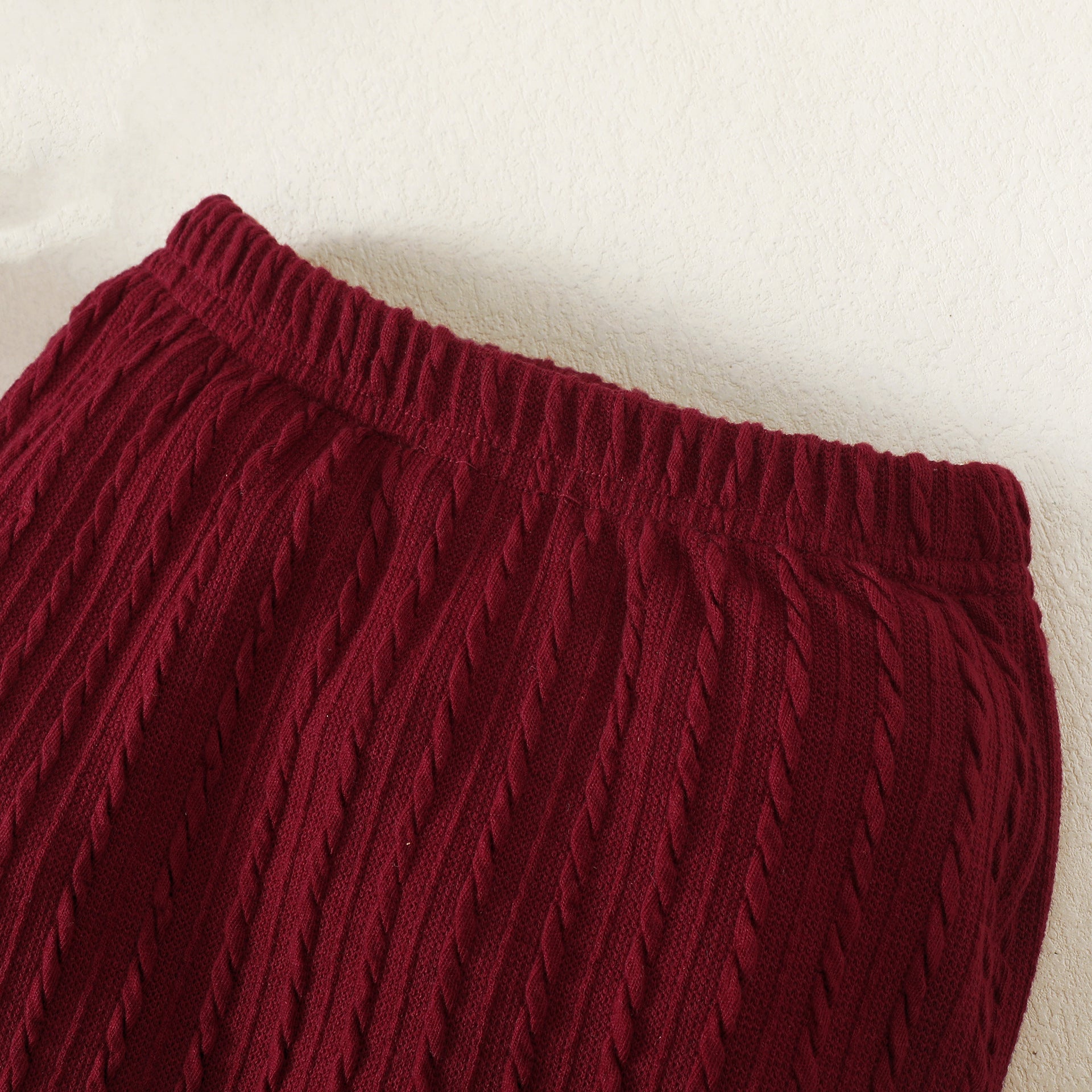 Infant Girls Maroon Leotard with Pyjamas