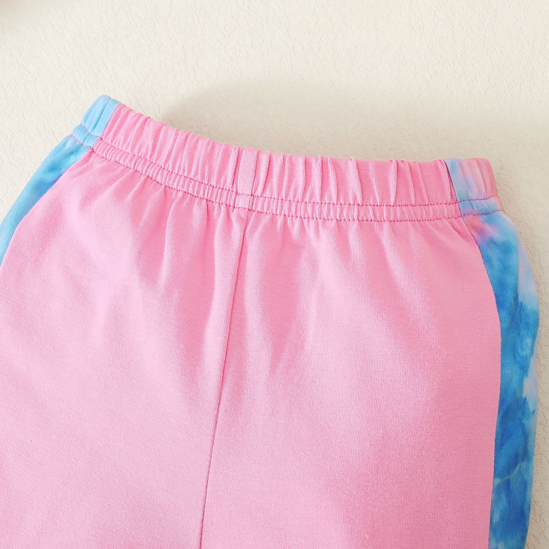 Girls Blue & Pink Dyed Sweatshirt With Pyjamas
