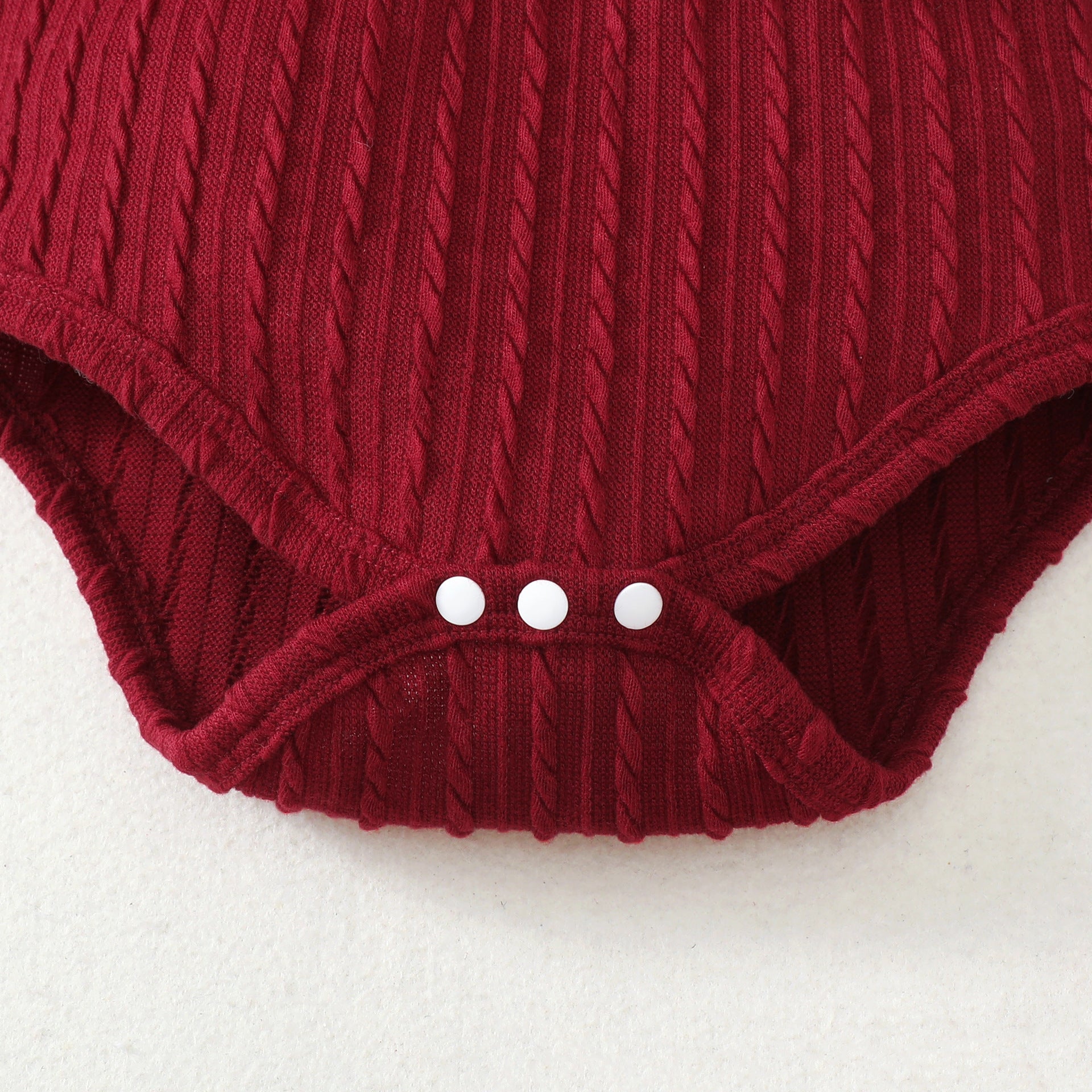 Girls Maroon & White Self Design Top with Palazzos
