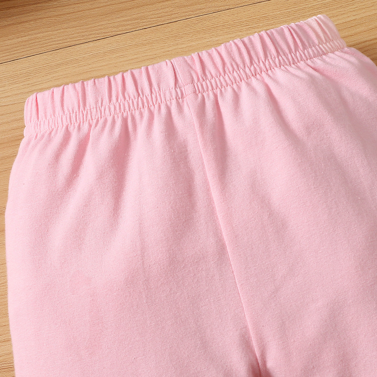 Girls Pink & White Printed Pure Cotton Top with Trouser