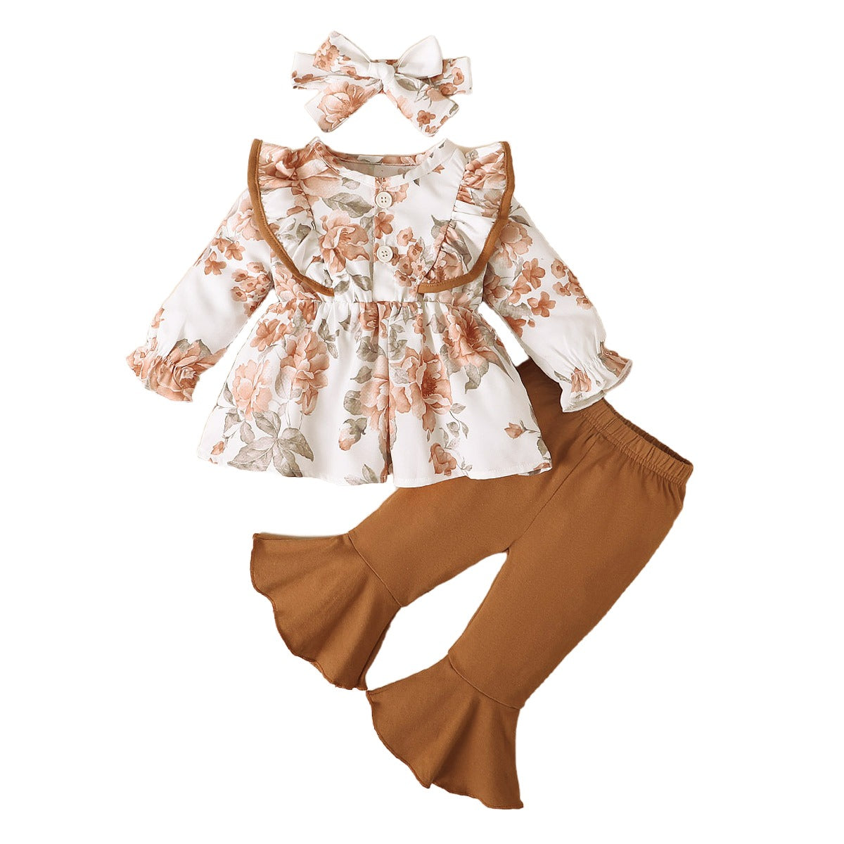 Girls Printed Top with Trousers