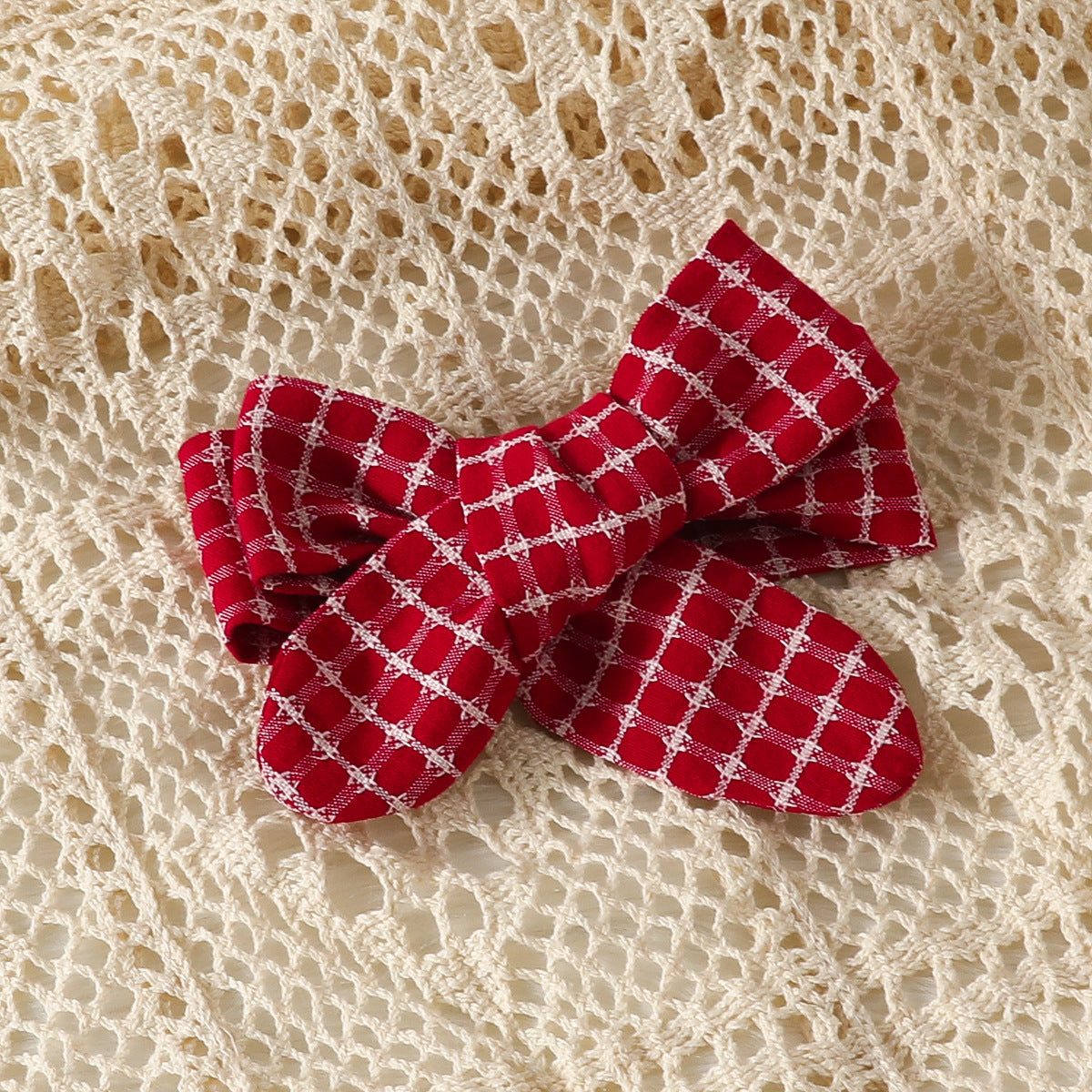Infant Girls Red & White Checked Top with Trousers