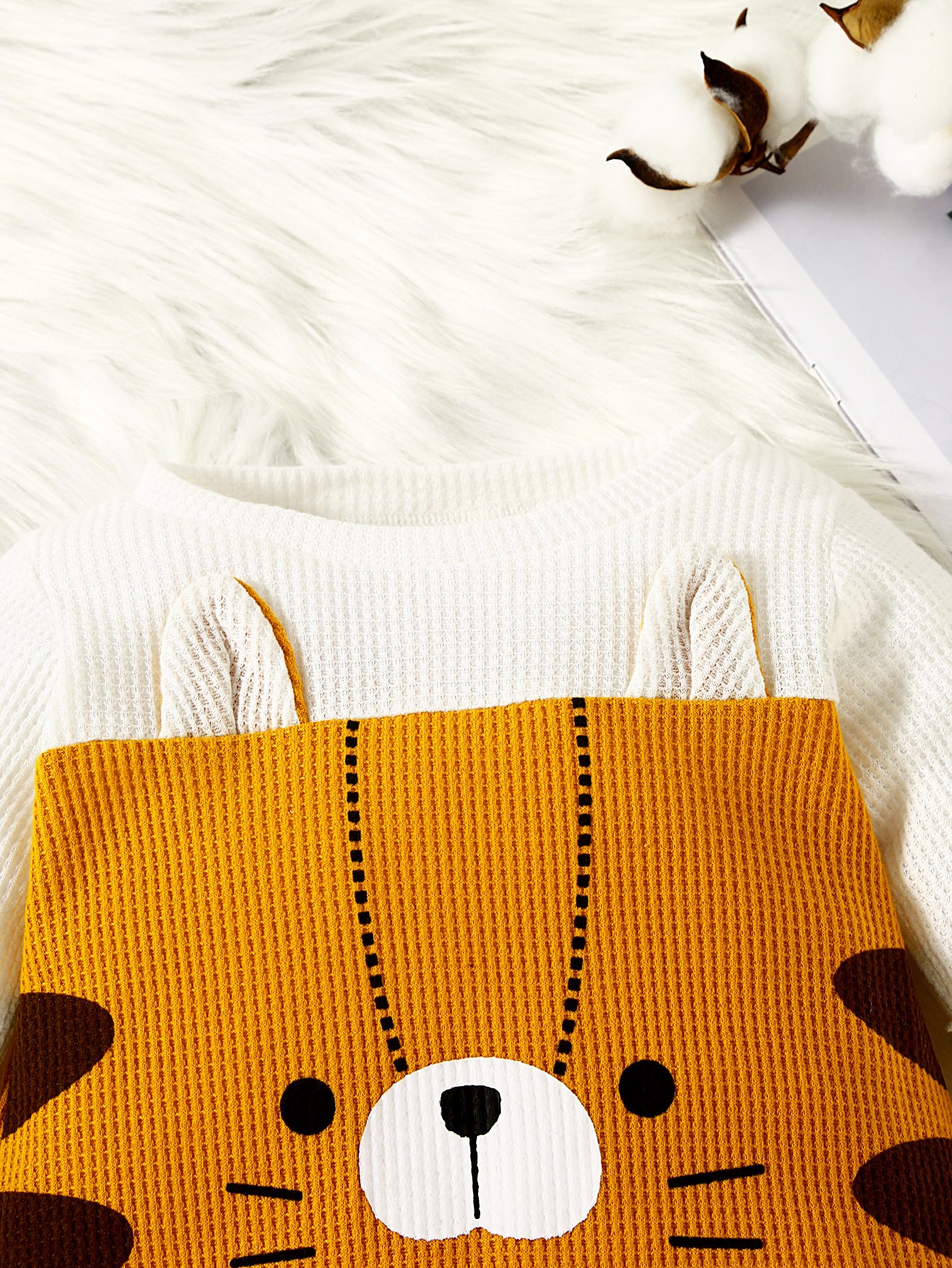 Infants Yellow Printed Romper