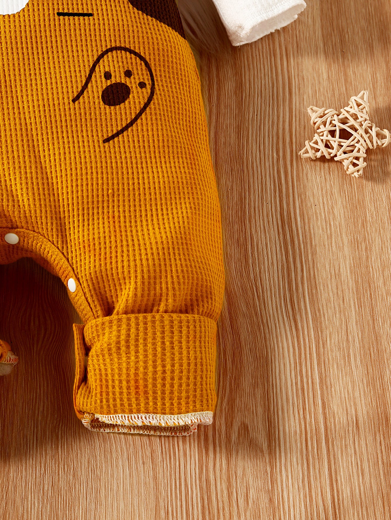 Infants Yellow Printed Romper