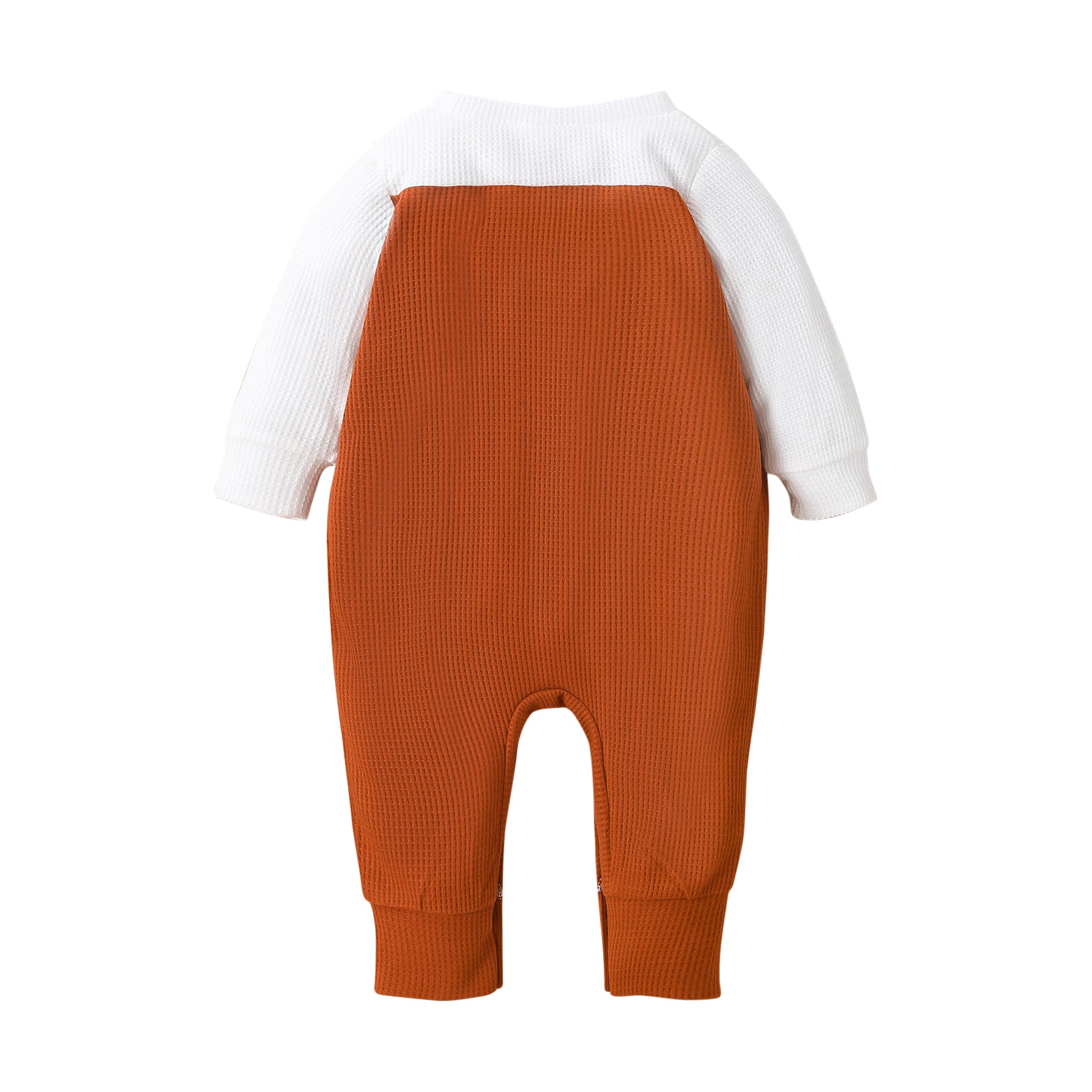 Infants Brown Printed Romper