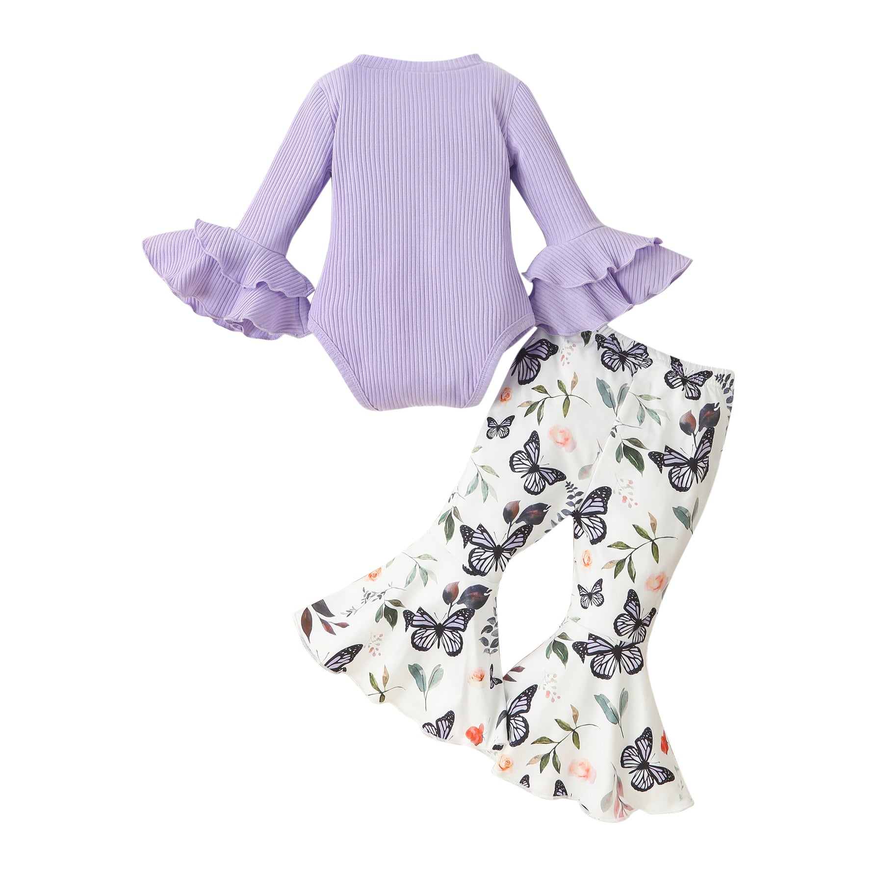 Infant Girls Purple Leotard With Trousers