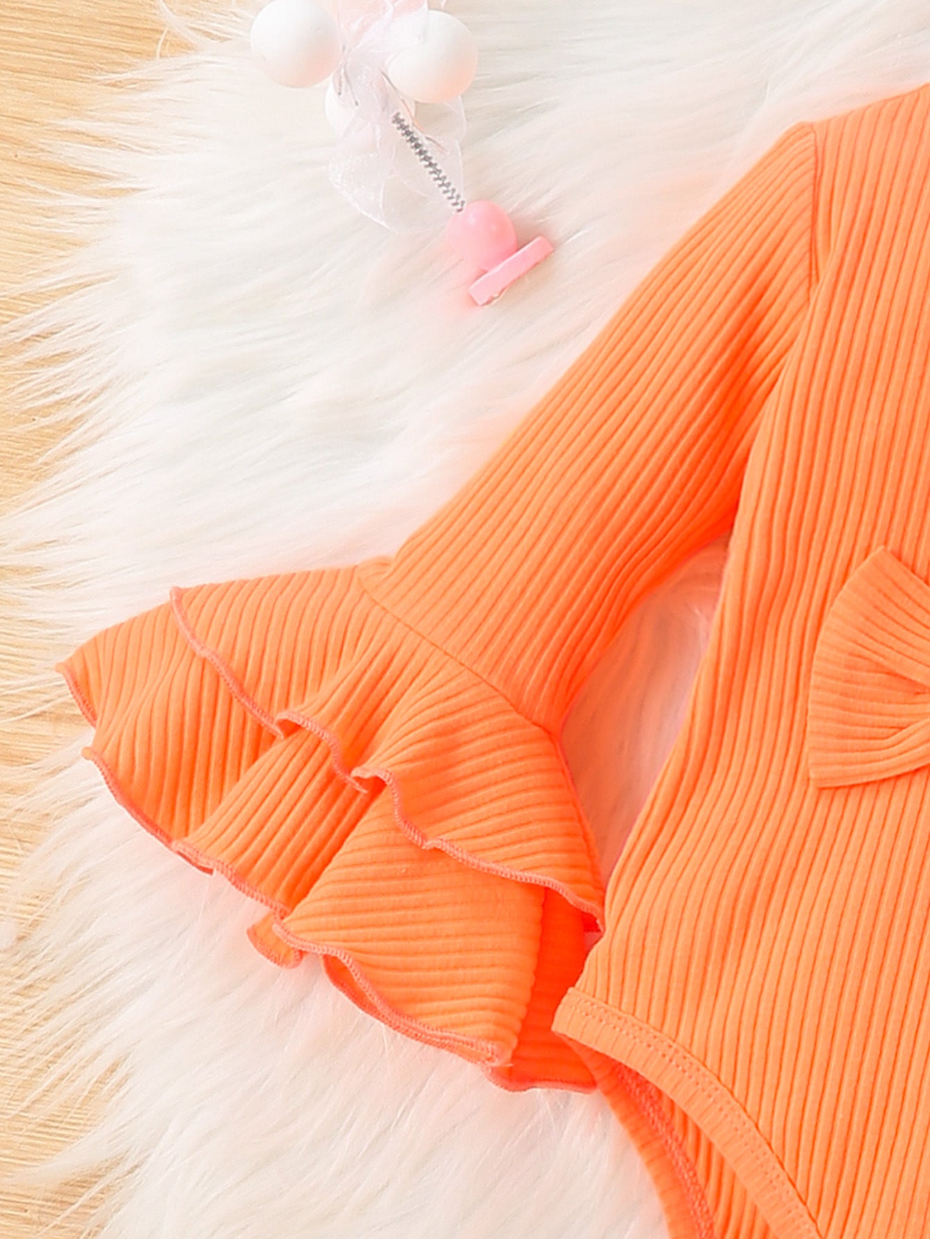 Infant Girls Orange Leotard With Trousers