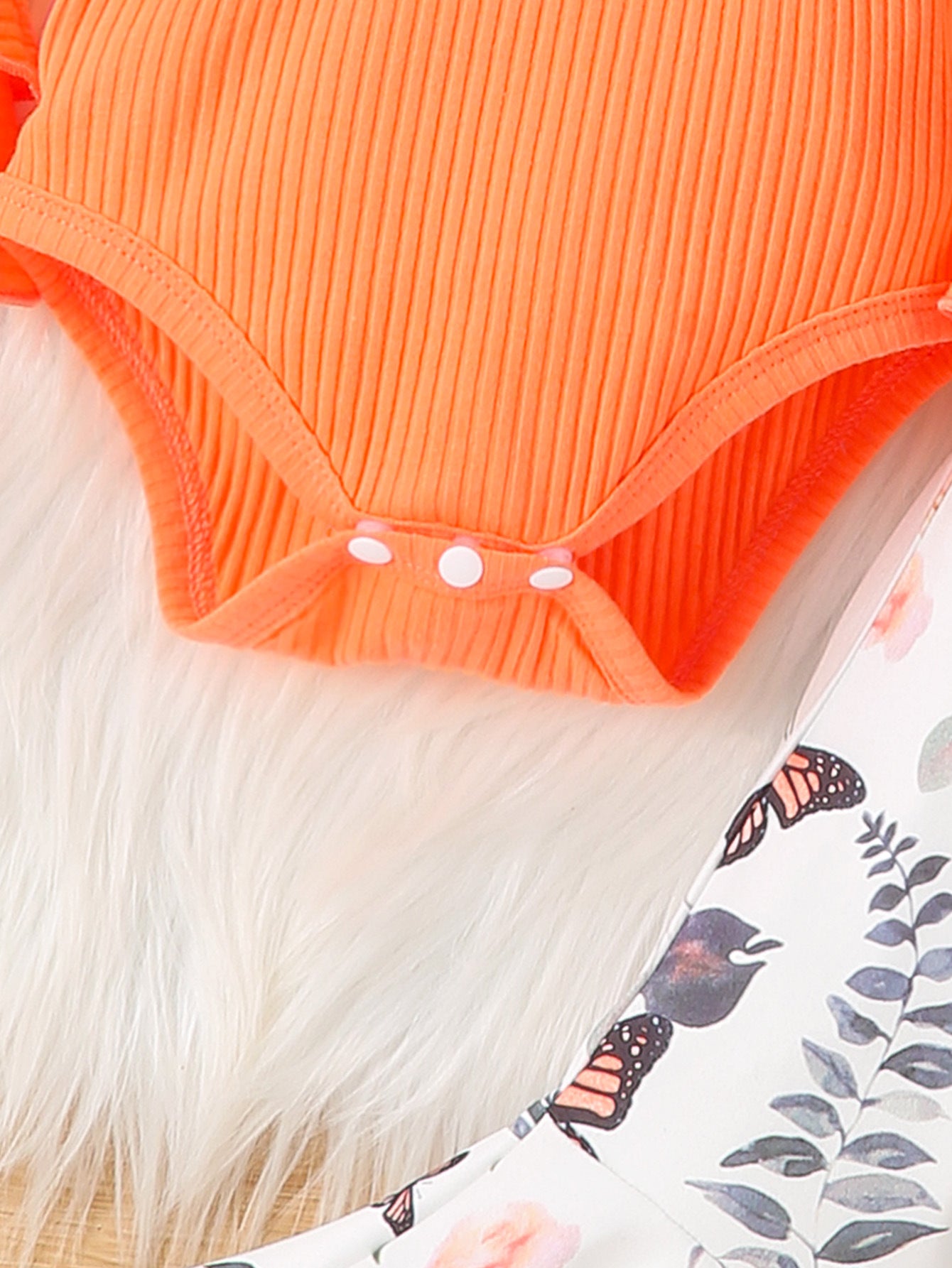 Infant Girls Orange Leotard With Trousers