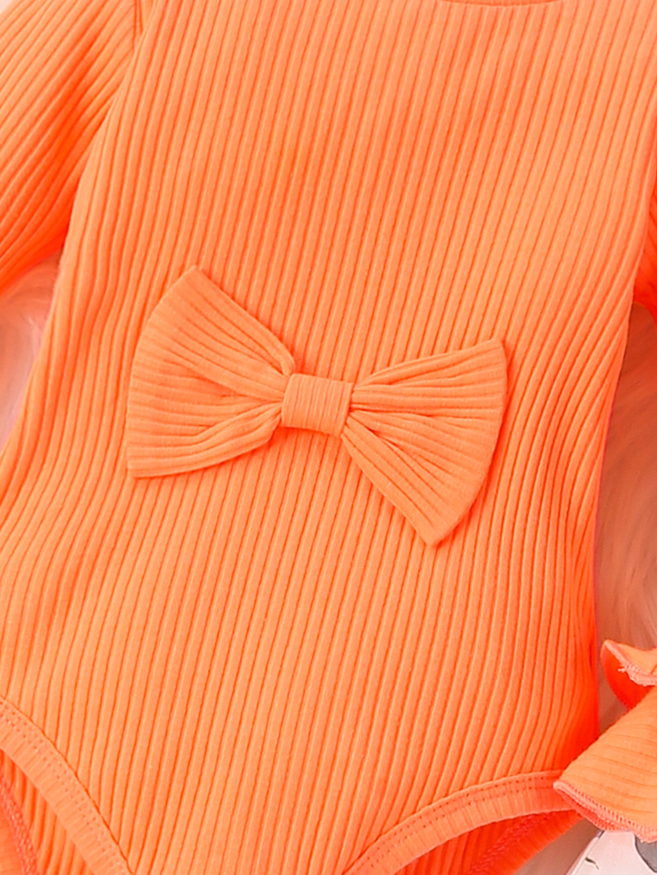 Infant Girls Orange Leotard With Trousers