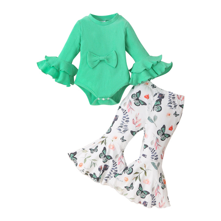 Infant Girls Green Leotard With Trousers